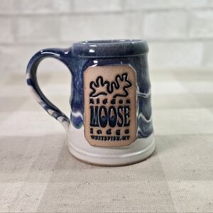 Whitefish Mt Pottery Hidden Moose Lodge Handmade Ceramic Coffee Mug
